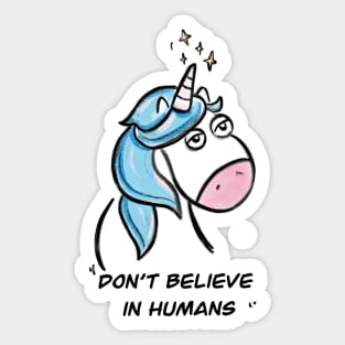 Funny unicorn Sticker